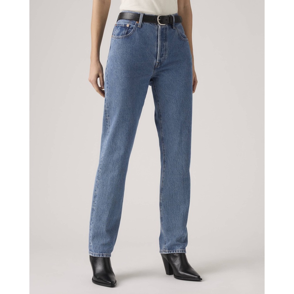 Levi's 501 Original Fit High Rise Straight Leg Jeans Medium Wash W26 L32